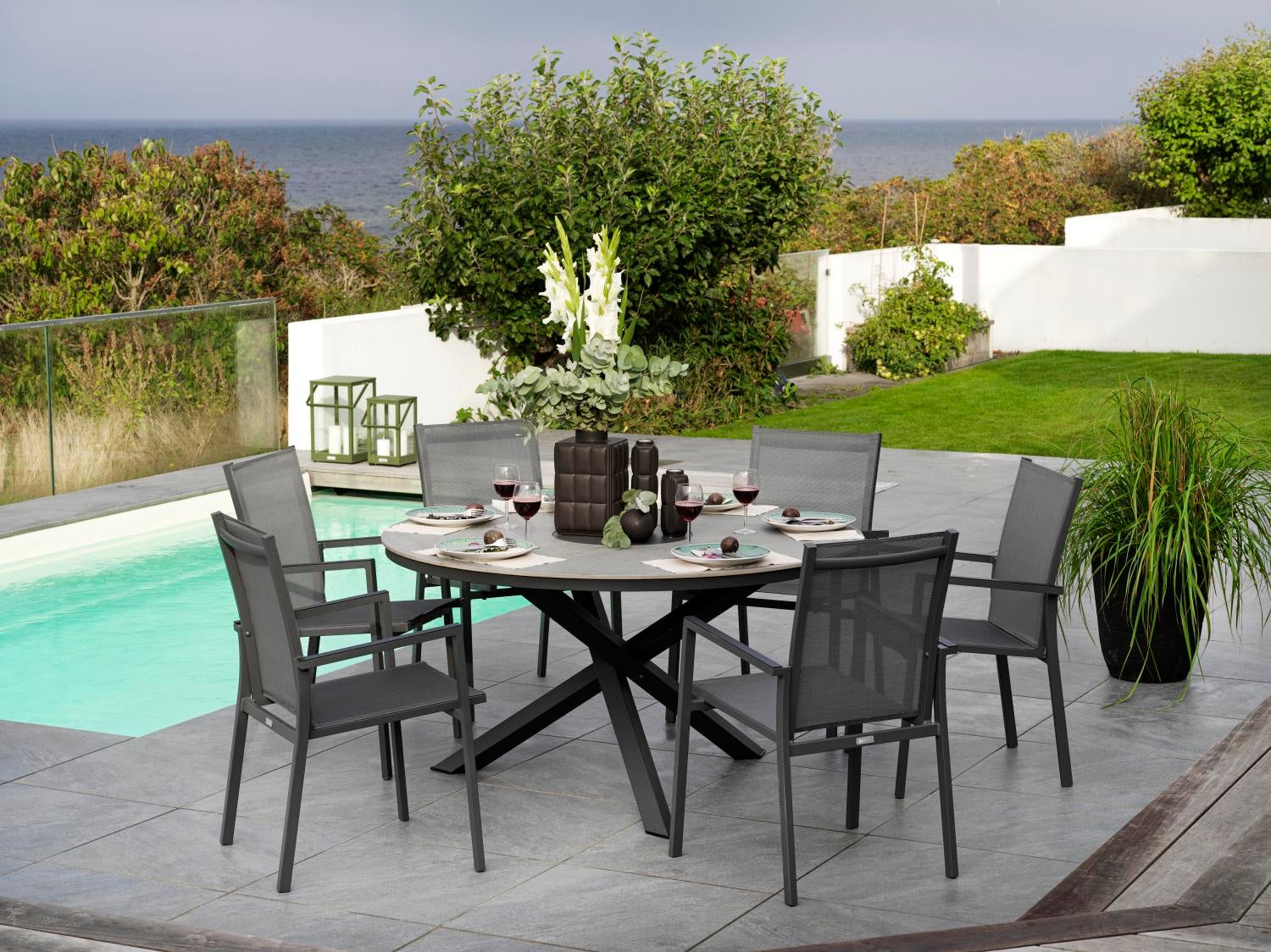 Avanti stol med armlæn Antracit/Grå