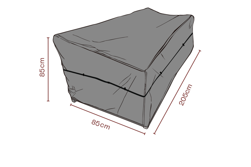 Møbelovertræk sofa Sort