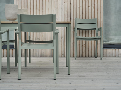 Delia stol med armlæn Dusty Green