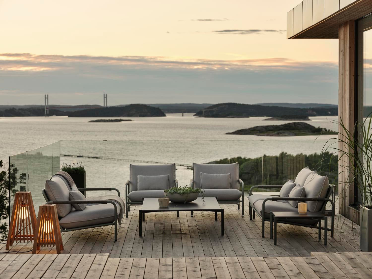 Lerberget 2,5 sæder sofa  Dusty Green/ash