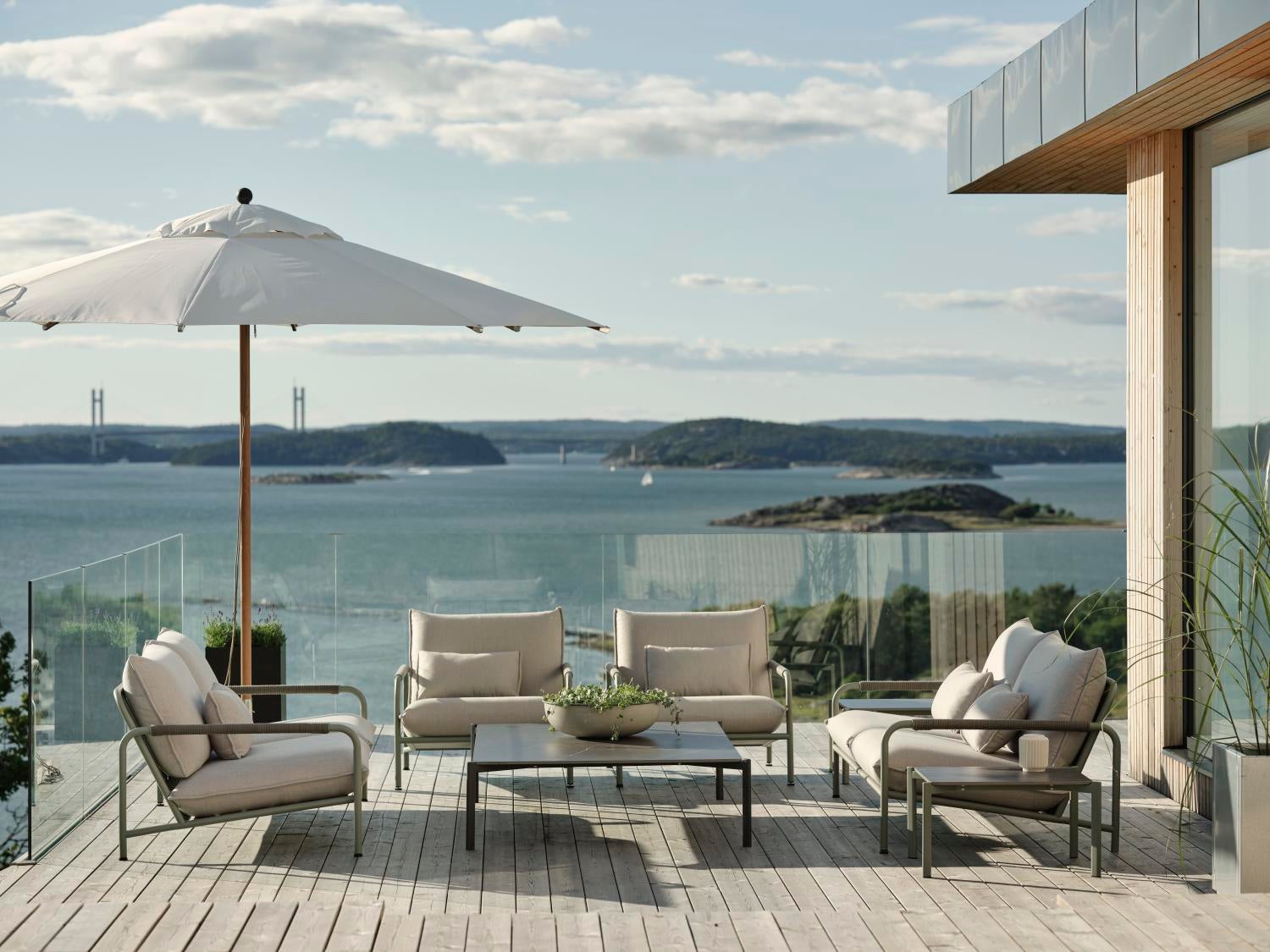 Lerberget 2,5 sæder sofa  Dusty Green/ash