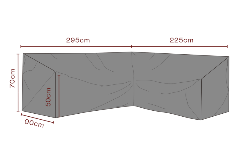 Møbel cover hjørnesofa Black-Breathable