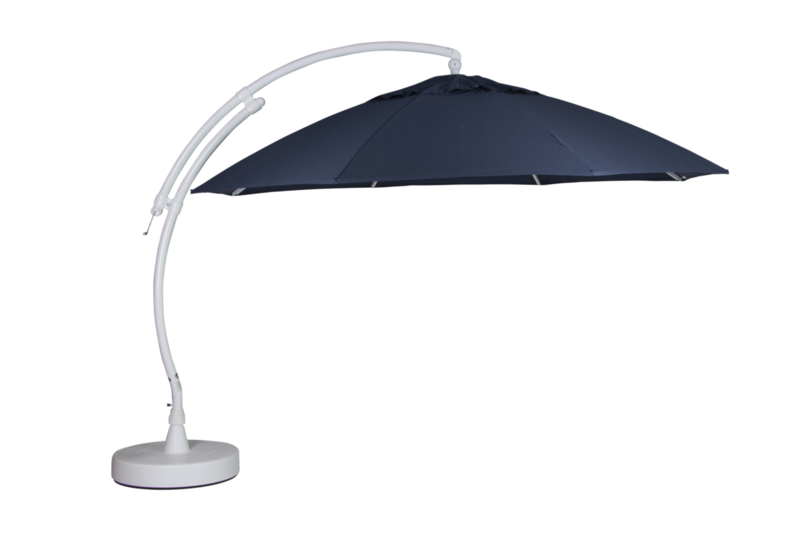 Easy Sun frithængende parasol Hvid/blå
