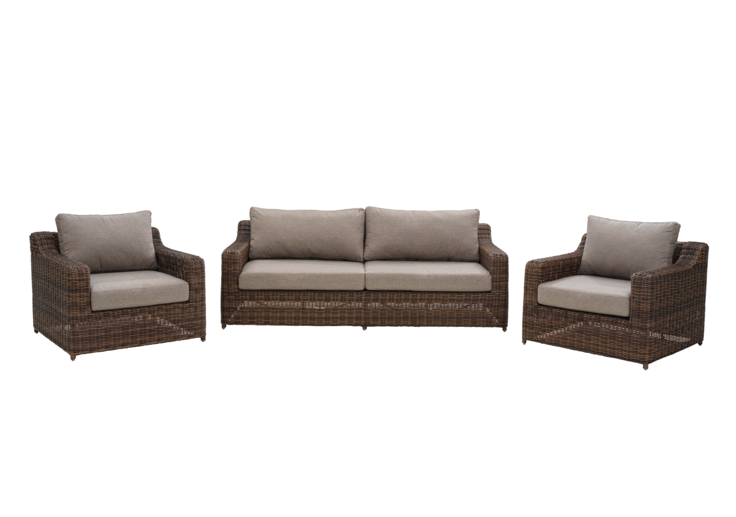 Glendon 2,5 sæder sofa  Dark Brown/Soft Moose