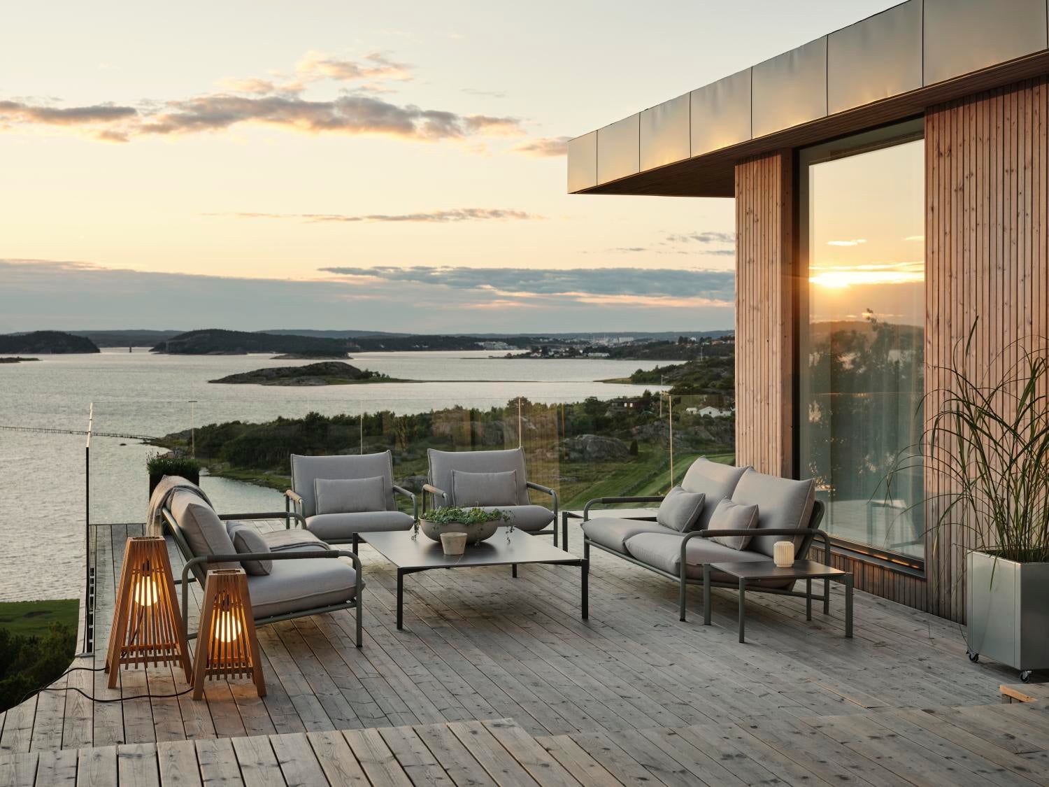 Lerberget 2,5 sæder sofa  Dusty Green/ash