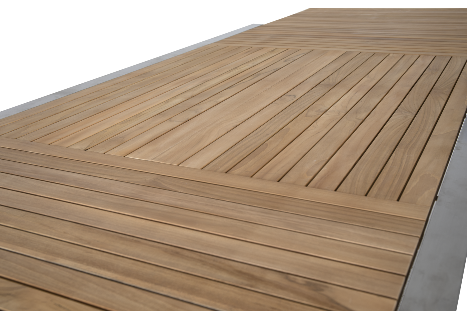 Naos spisebord Rustfrit stål/teak