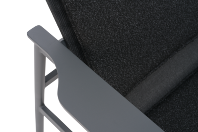 Soro loungestol Antrasitt/Teddy Black