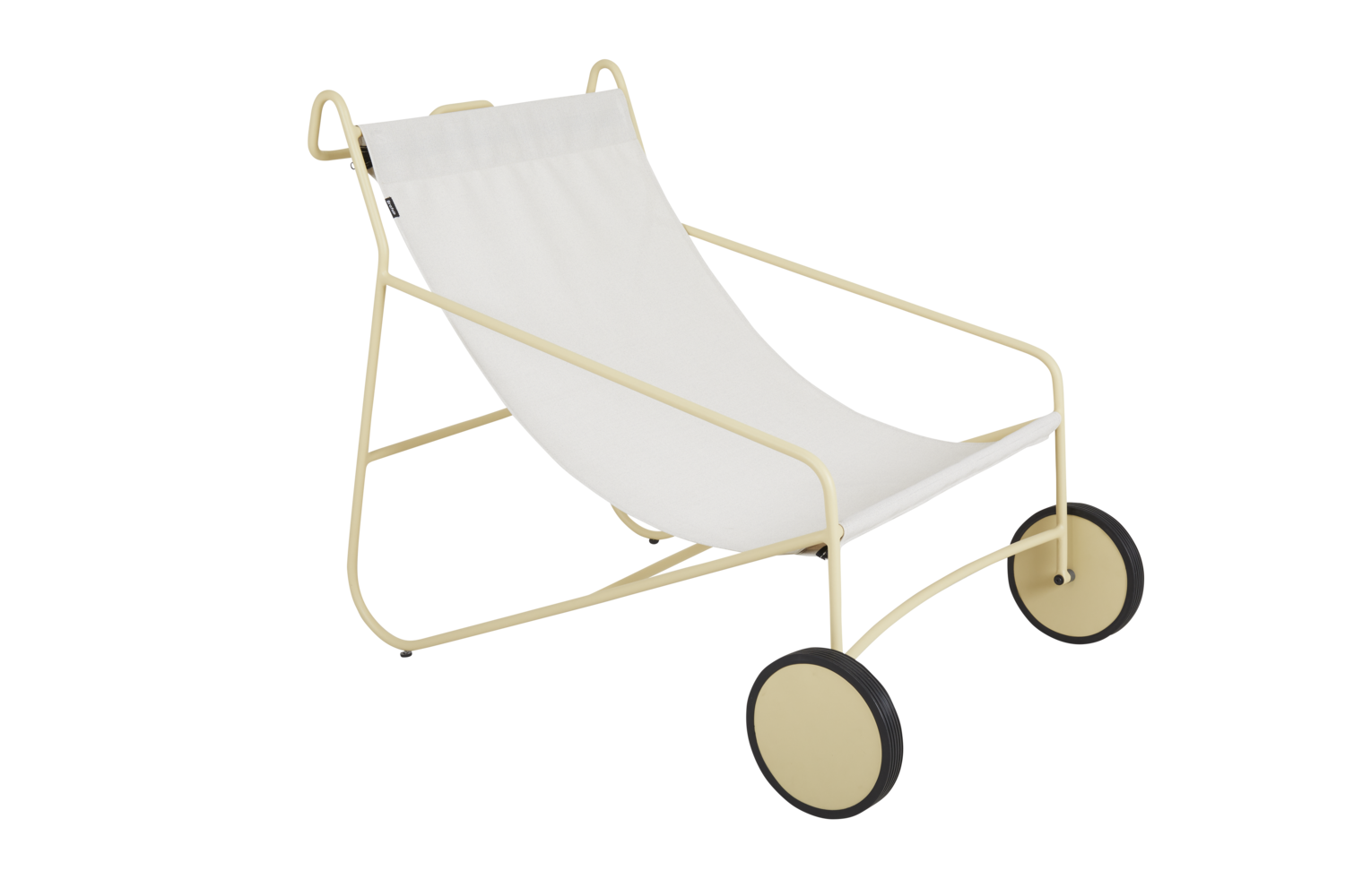 Poul Chair loungestol Lemon/Off-white