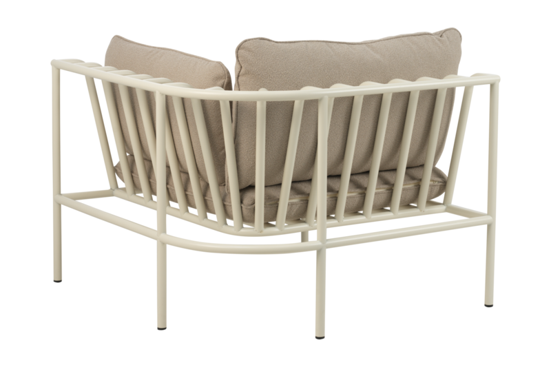 Collier hjørne Pearl White/Teddy Beige