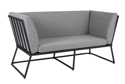 Vence 2-personers sofa Black/Pearl Grey