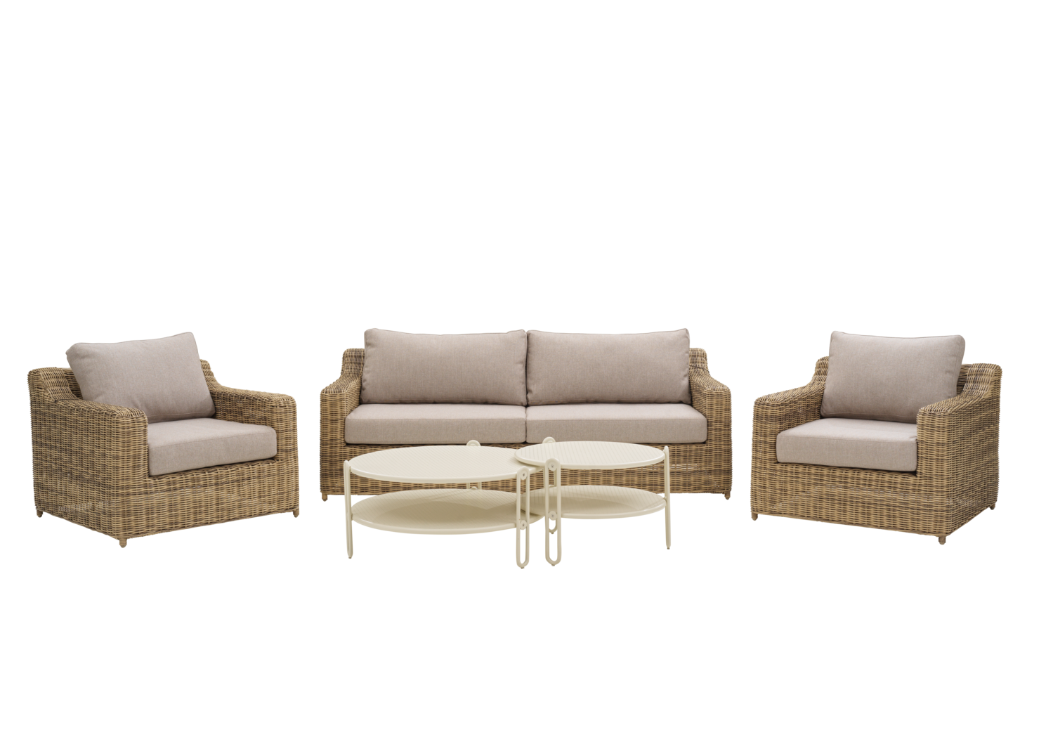 Blixt sofabord Pearl white