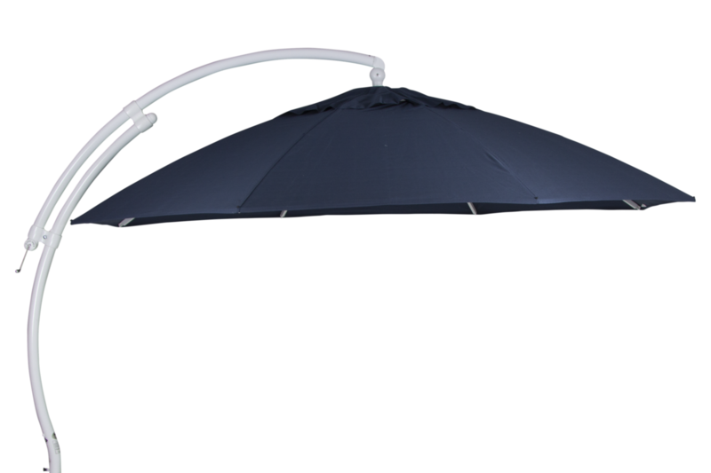 Easy Sun frithængende parasol Hvid/blå
