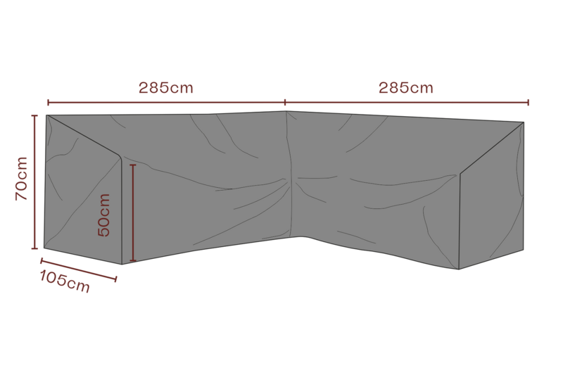 Møbel cover hjørnesofa Black-Breathable