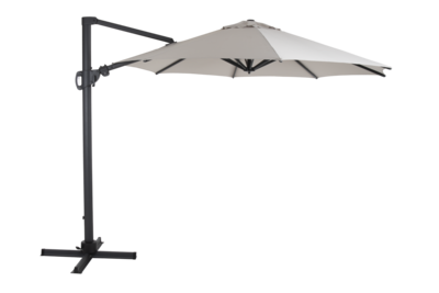 Varallo frithængende parasol Antracit/khaki