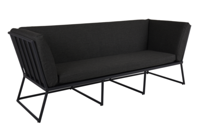 Vence 3-personers sofa Sort/antracit