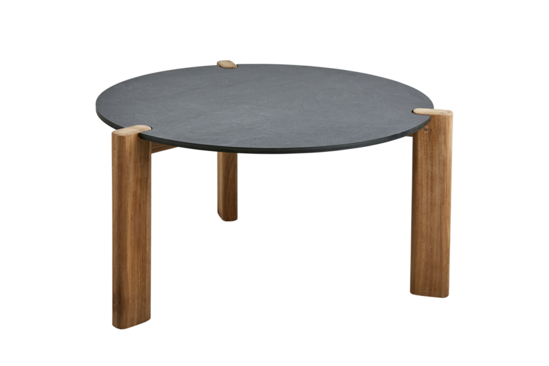 Domino sofabord Antracit/Teak