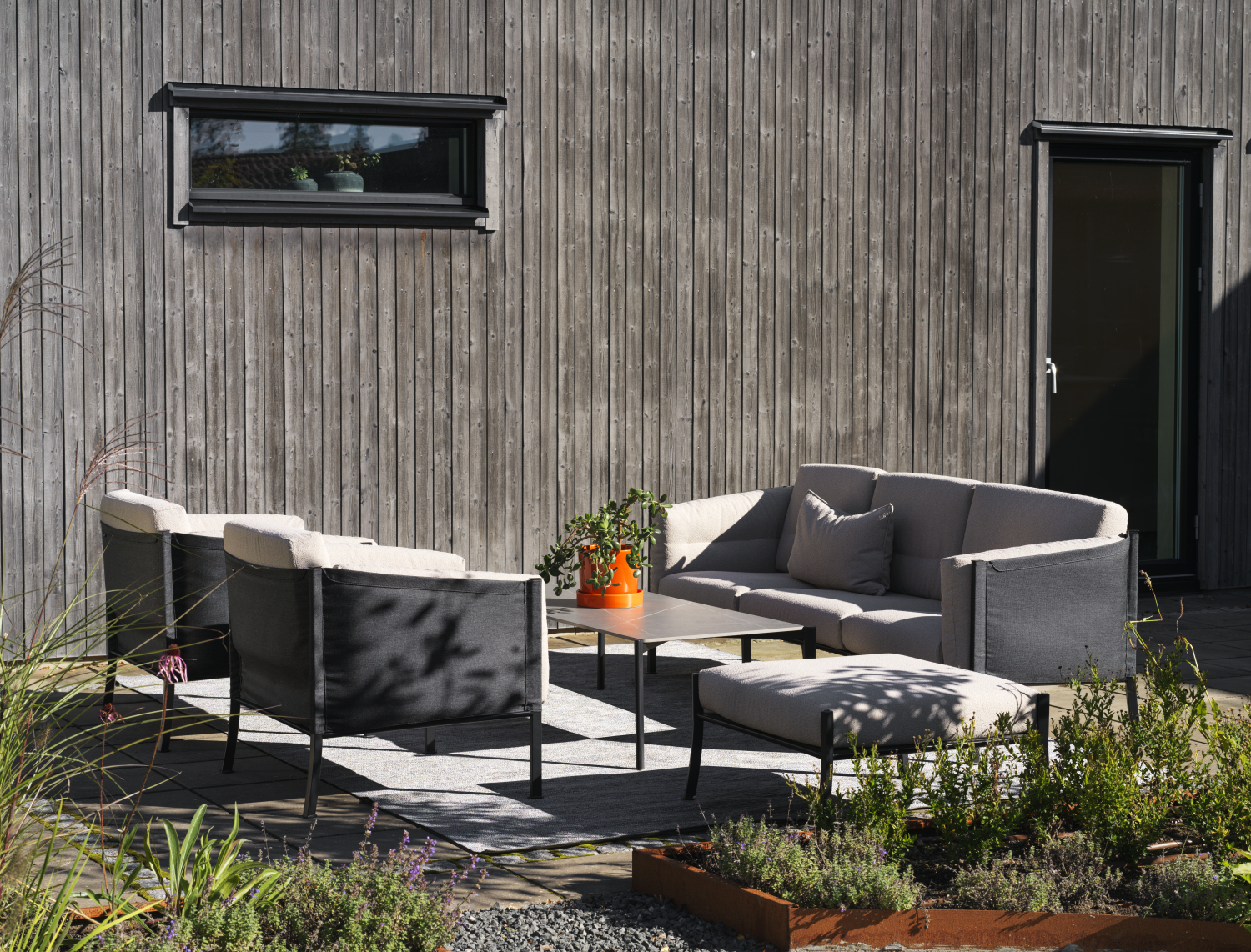 Hallavara sofabord Sort/grå