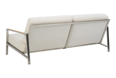 Naos 2,5 sæder sofa  Stainless Steel/Dot Beige