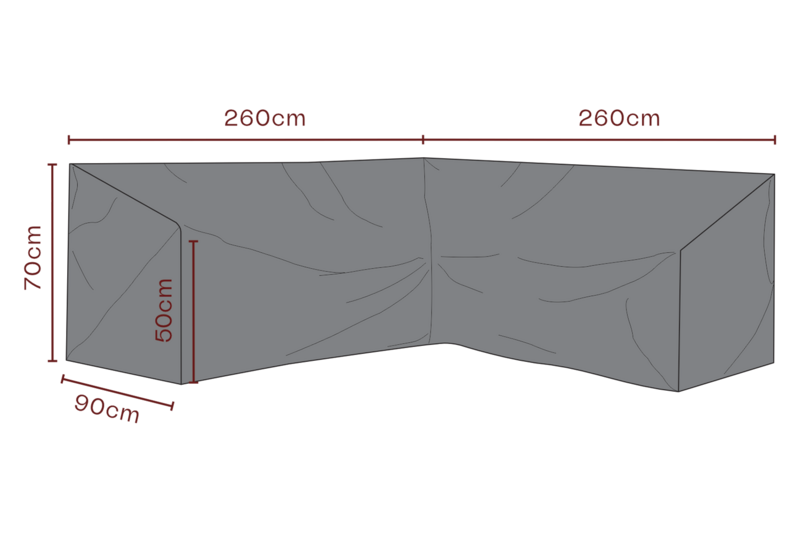 Møbel cover hjørnesofa Black-Breathable