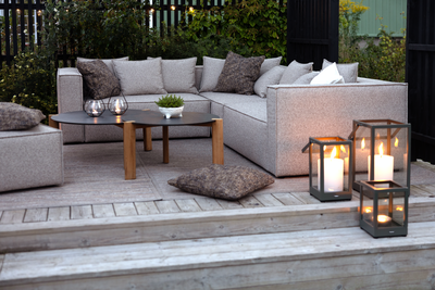 Domino sofabord Antracit/Teak