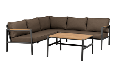 Cap loungesæt Antrasitt/Brun