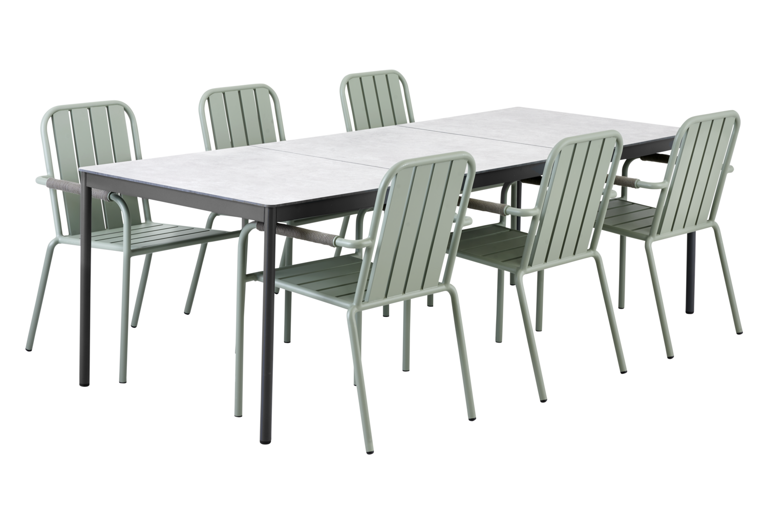 Innes stol med armlæn Dusty Green