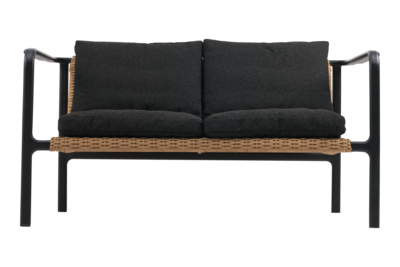 Motty 2-personers sofa Sort/Teddy Black