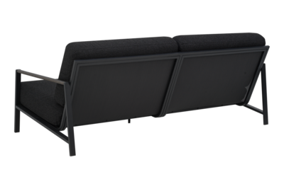 Lyra 2,5 sæder sofa  Sort/Teddy Black
