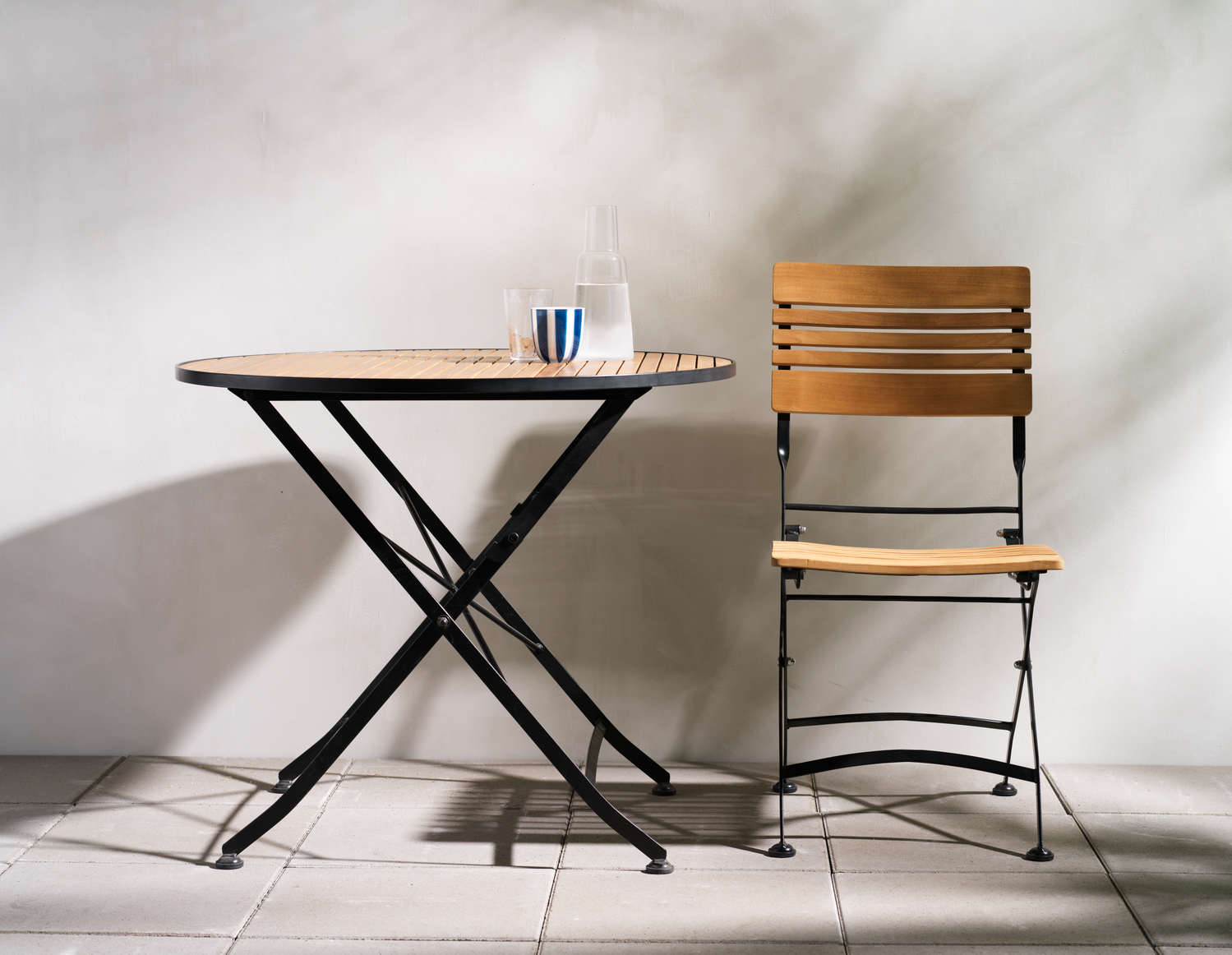 Brewer spisebord Sort/teak
