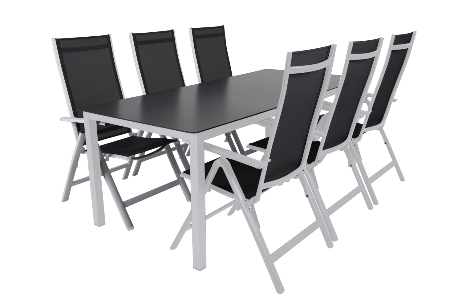 Rana spisebord Hvid/sort