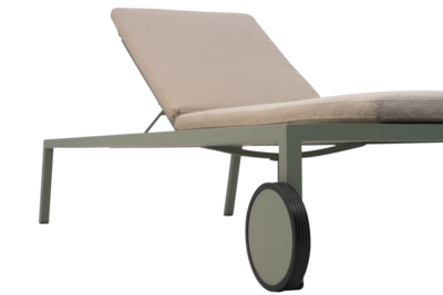 Samvaro hvileseng Dusty Green/Teddy Beige