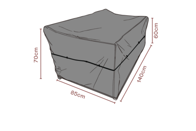 Møbelovertræk sofa Sort