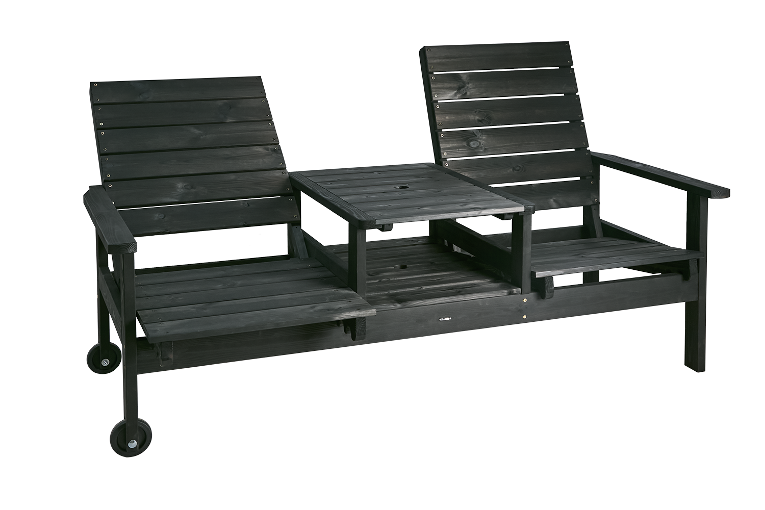 Du & Ja 2-personers sofa Sort