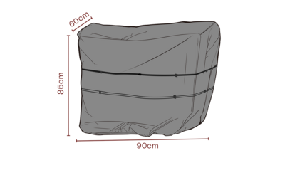 Møbelovertræk serveringsvogn Sort