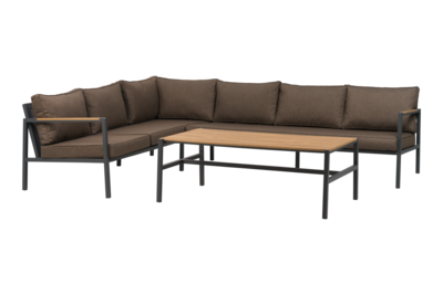 Cap loungesæt Antrasitt/Brun