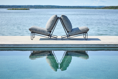 Blixt loungestol Sort/Teddy Ant