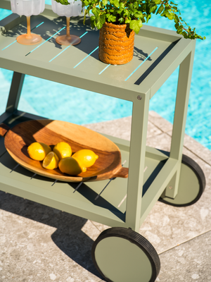 Samvaro serveringsvogn Dusty Green