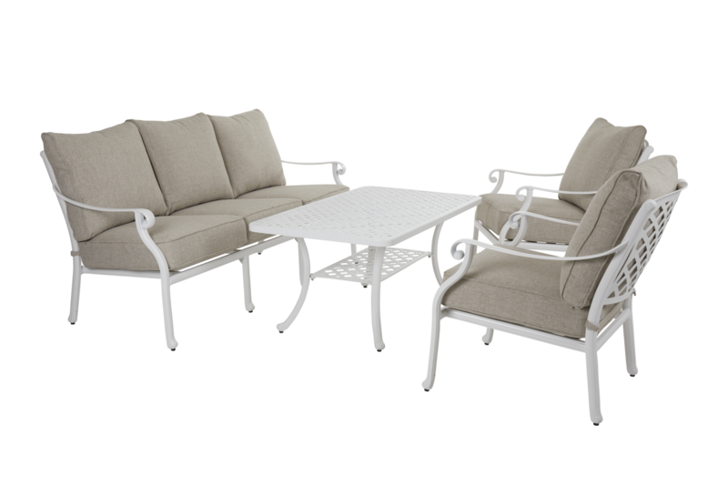 Arras 3-personers sofa Hvid/sand