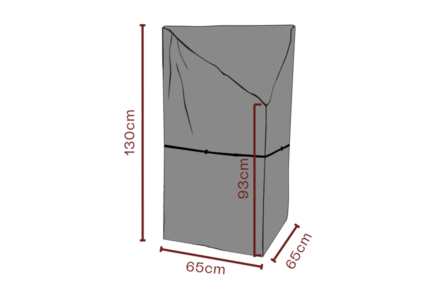 Møbelovertræk udekøkken Black-Breathable