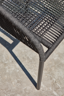 Delta stol med armlæn Sort/Teddy Black