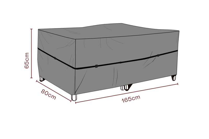 Møbelovertræk lænestol Sort