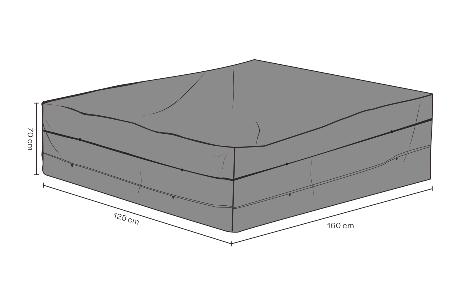 Møbelovertræk sofa Black-Breathable