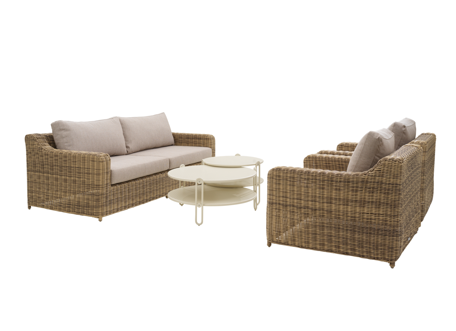 Blixt sofabord Pearl white