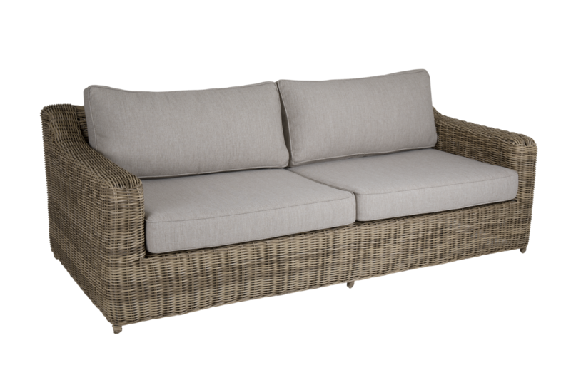 Glendon 3-personers sofa Rustik/beige