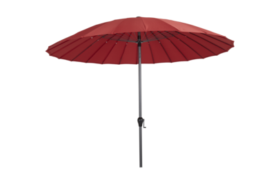 Shanghai parasol Antracit/rød