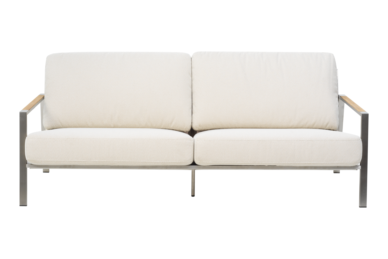 Naos 2,5 sæder sofa  Stainless Steel/Dot Beige