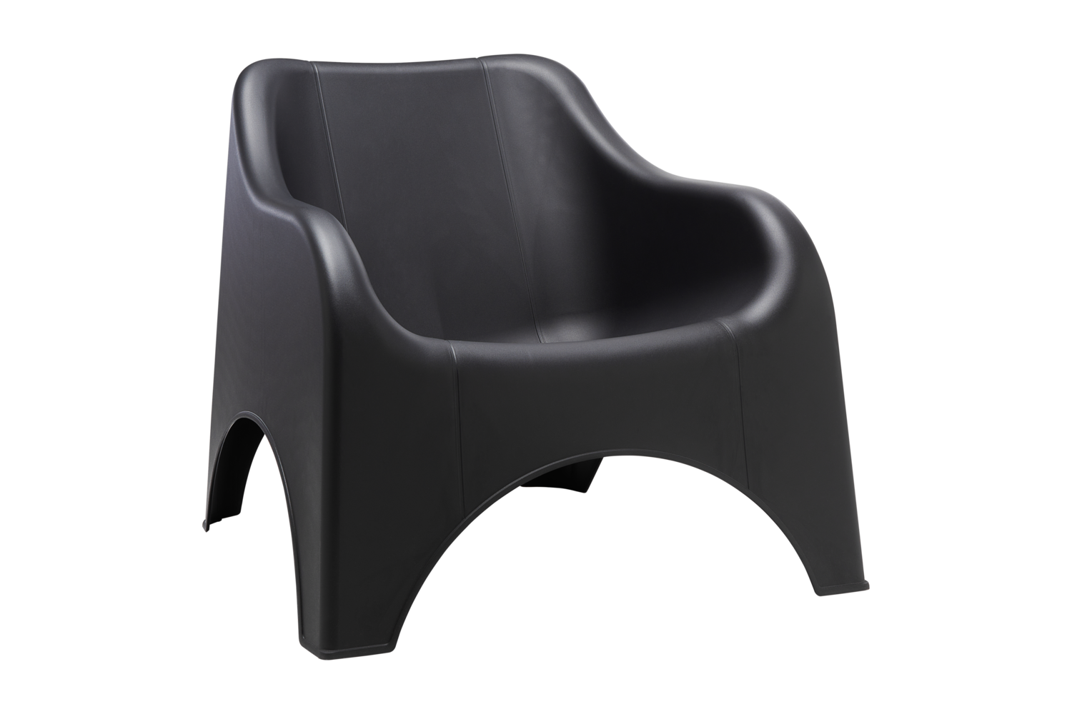 Kumo loungestol Sort