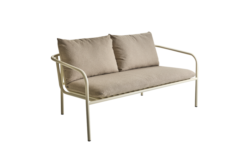 Bendt 2-personers sofa Pearl White/Teddy Beige