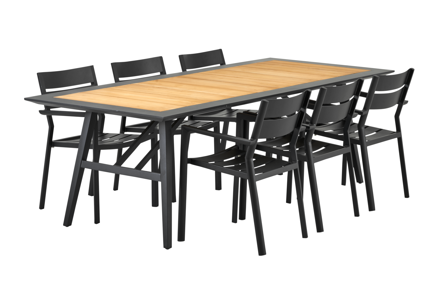 Delia stol med armlæn Sort