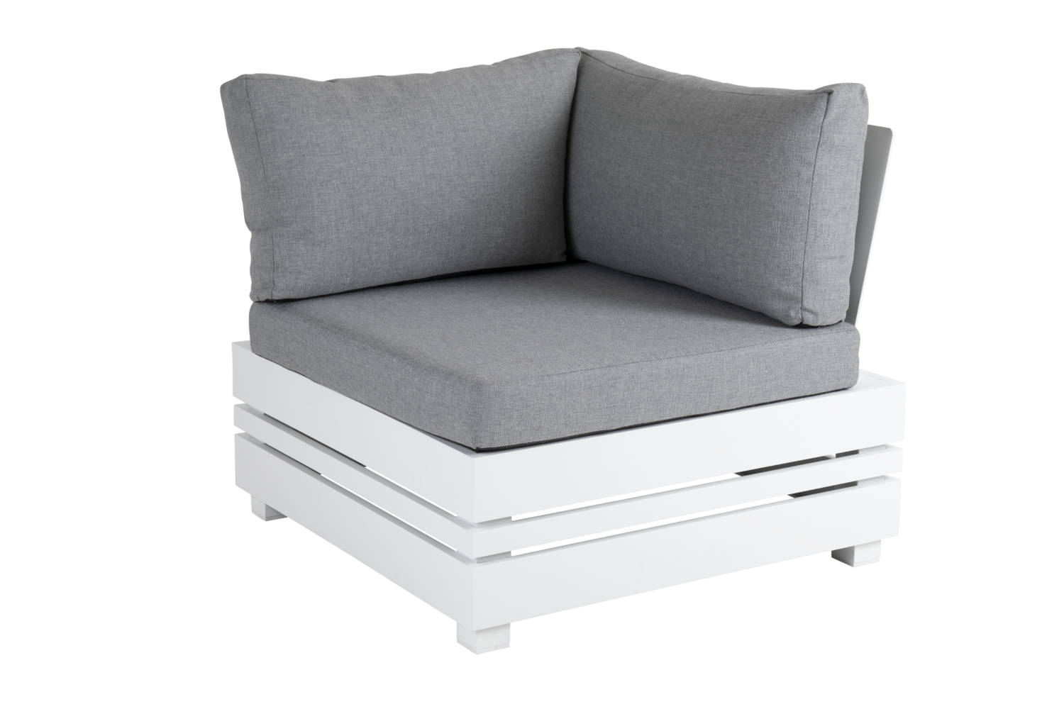 Ambon hjørne Hvid/Pearl grey